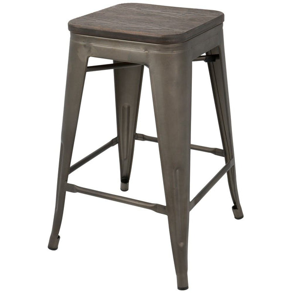 LumiSource Oregon Counter Stool - Set of 2-6