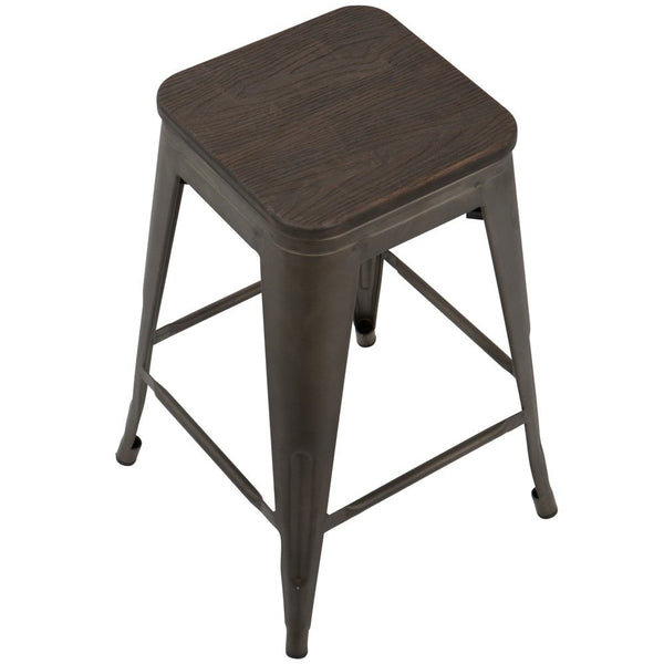 LumiSource Oregon Counter Stool - Set of 2-4