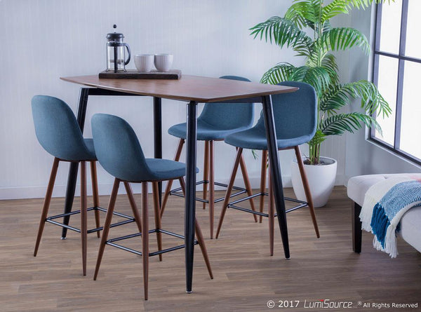 LumiSource Pebble Counter Stool - Set of 2 | Modishstore | Bar Stools