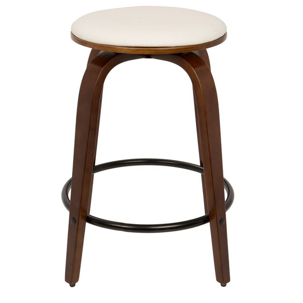 LumiSource Porto Counter Stools with Swivel - Set Of 2 | Modishstore | Counter Stools