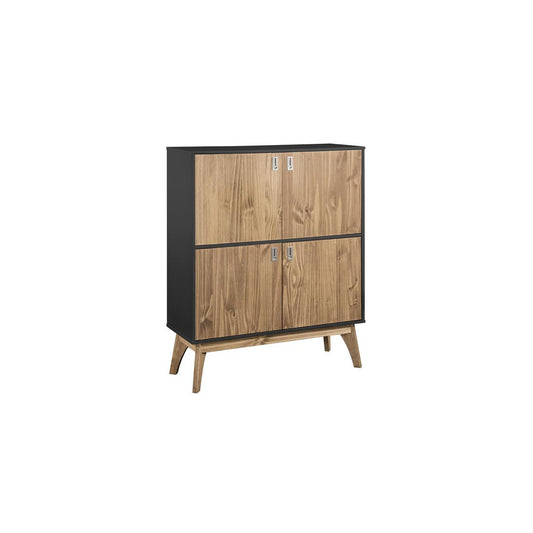Manhattan Comfort Rustic Mid-Century Modern Jackie 49.4" High Dresser Cabinet | Cabinets | Modishstore