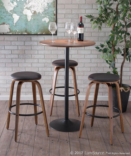 LumiSource Pebble Adjustable Bar/Counter Table | Modishstore | Bar Table