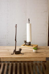 Kalalou Cast Iron Frog Paper Towel Holder