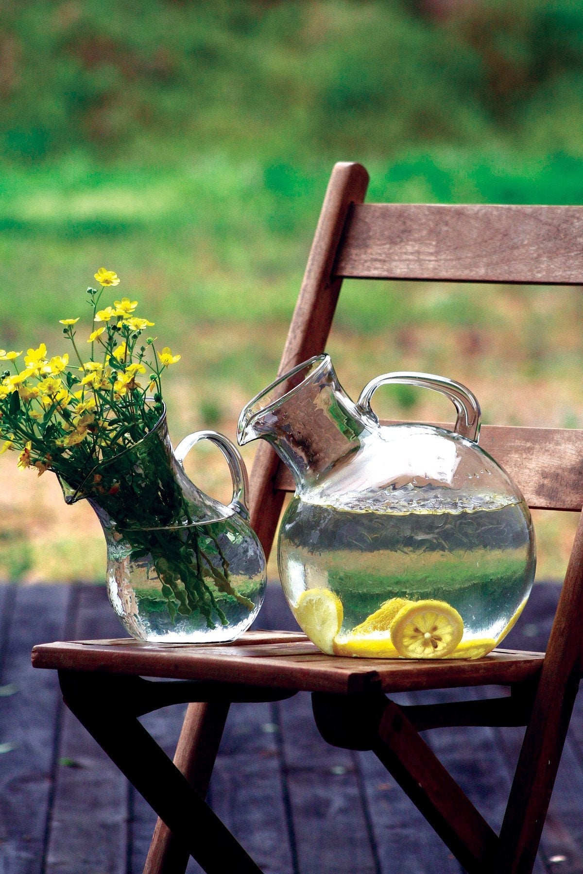 Kalalou Small Mouthed Circular Tilted Pitcher-2