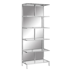 Crestview Collection Bentley Chrome and Mirror Etagere