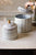 Kalalou Set Of 2 Pressed Tin Canisters | Modishstore | Jars & Canisters