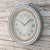 Kalalou Enamelware Clock With Wood Detail | Modishstore | Clocks