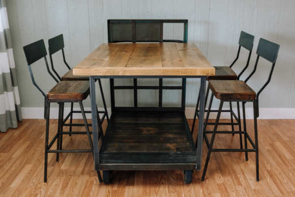 Napa East Vintage Factory Cart Table