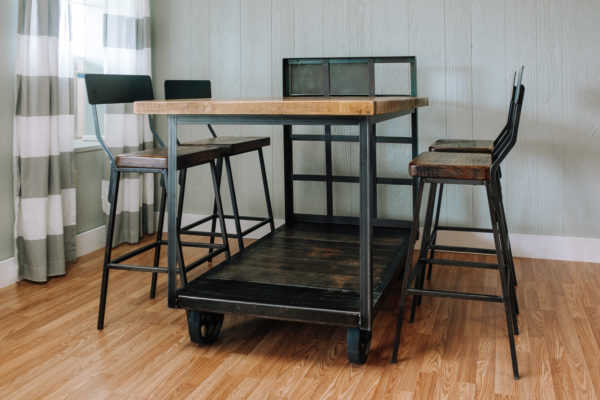 Napa East Vintage Factory Cart Table