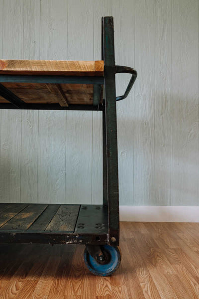 Napa East Vintage Factory Cart Table