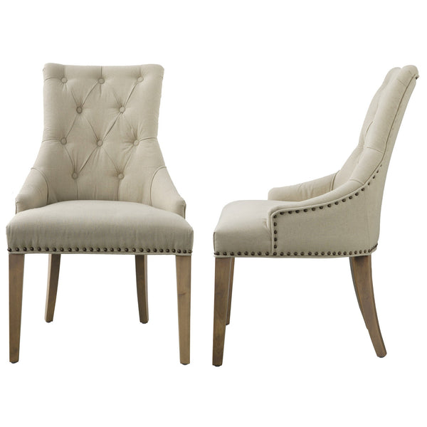 A&B Home Emery Tufted Back Accent Chair