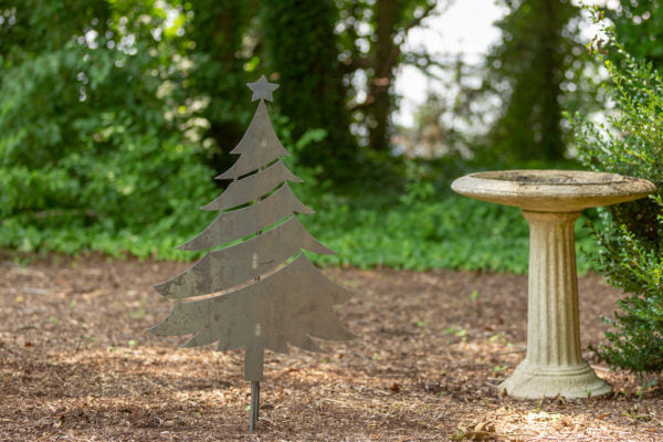 Napa East Christmas Tree Outdoor Metal Art