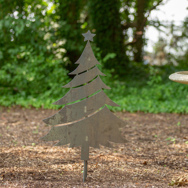 Napa East Christmas Tree Outdoor Metal Art
