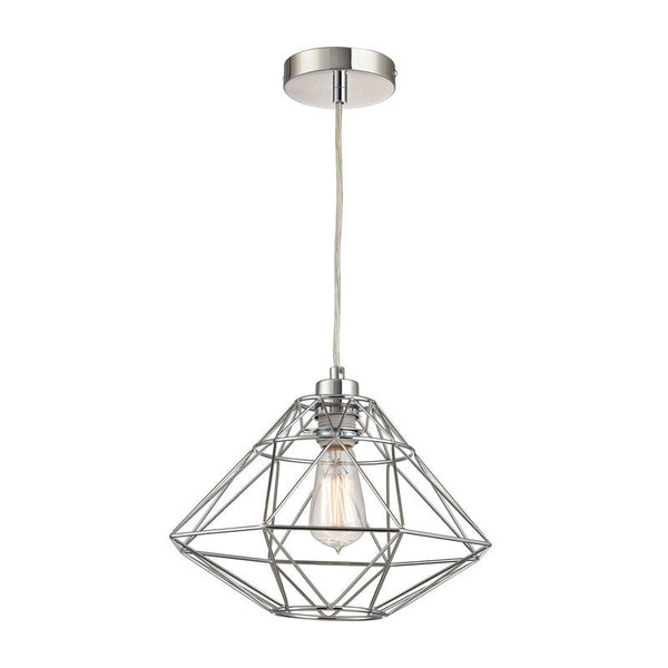 Sterling Industries Paradigm 1 Light Pendant In Chrome | Modishstore | Pendant Lamps