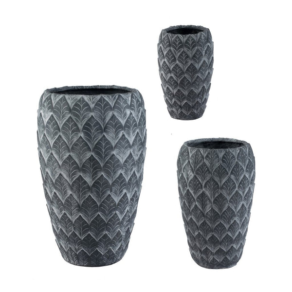 A&B Home Tall Round Pots Set of 3