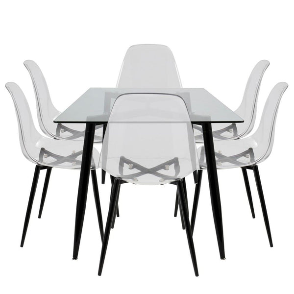 LumiSource Clara Dining Set | Modishstore | Dining Sets