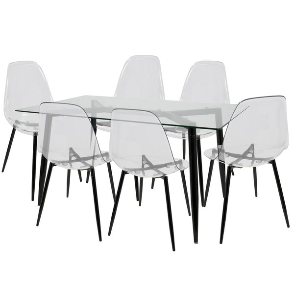 LumiSource Clara Dining Set-4