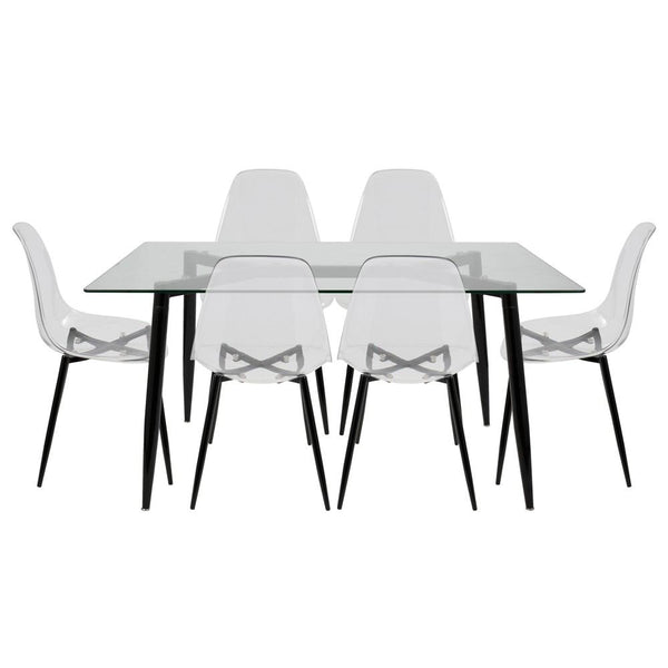 LumiSource Clara Dining Set-2