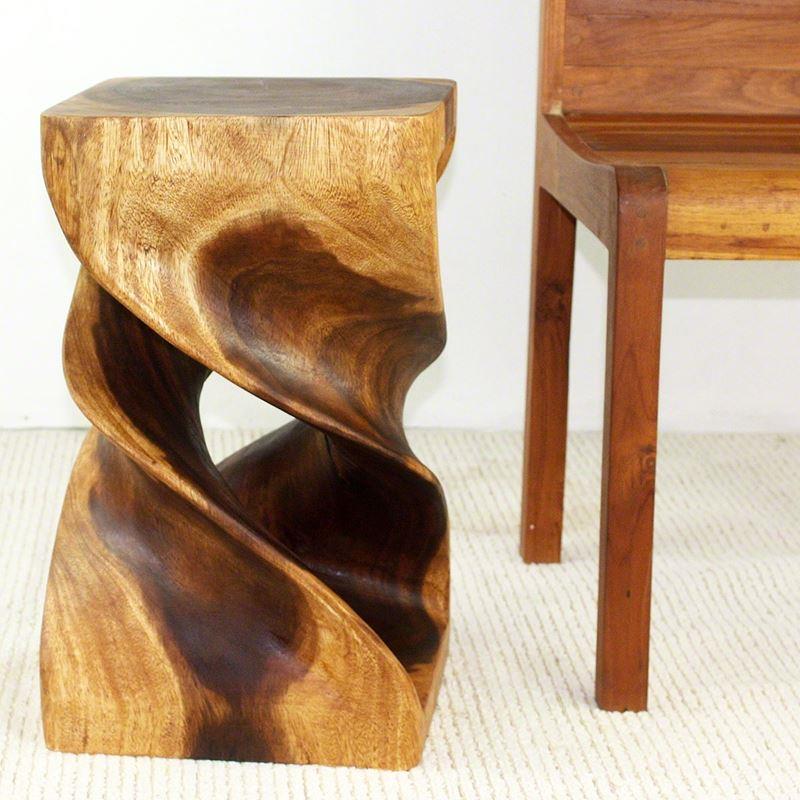 Double Twist 12"x20" End Table | Stools & Benches | Modishstore-3