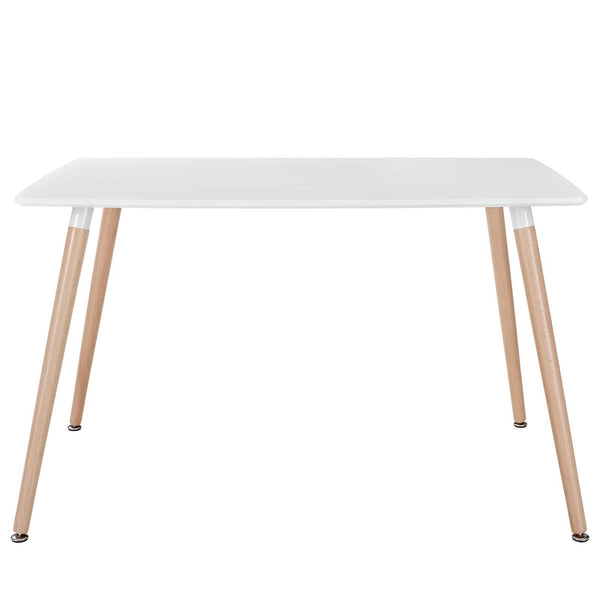 Modway Field Rectangle Dining Table - White | Dining Tables | Modishstore-4