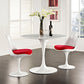 Modway Lippa 40" Round Artificial Marble Dining Table in White | Dining Tables | Modishstore