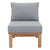 Modway Marina Armless Outdoor Patio Teak Sofa | Outdoor Chairs | Modishstore-5