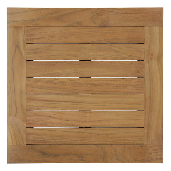 Modway Marina Outdoor Patio Teak Side Table - Natural | Outdoor Tables | Modishstore-5