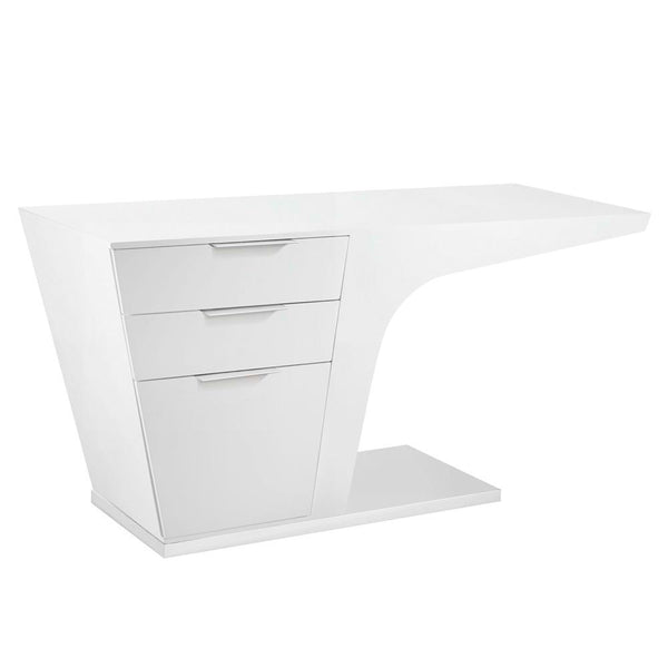 Modway Warp Office Desk - White | Desks | Modishstore-4