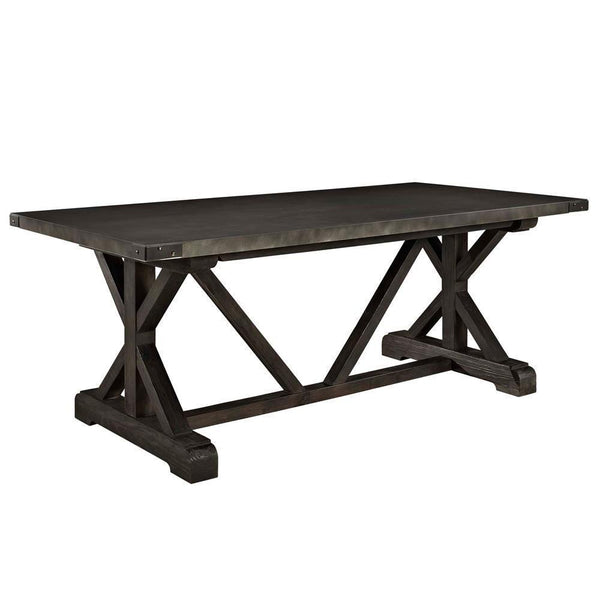 Modway Anvil Rectangle Wood Dining Table - Black | Dining Tables | Modishstore-2