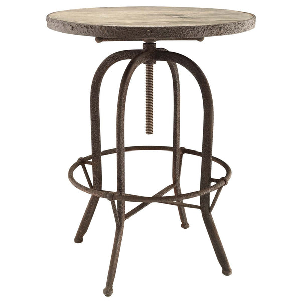 Modway Sylvan Wood Top Bar Table | Bar Table | Modishstore-4