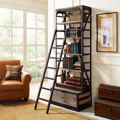 Modway Velocity Wood Bookshelf - Brown