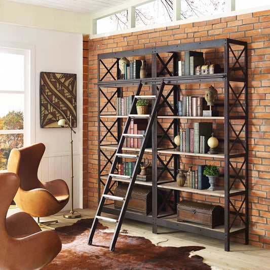 Modway Headway Wood Bookshelf - Brown | Bookcases | Modishstore