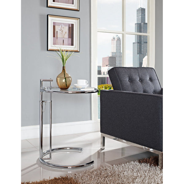 Modway Eileen Gray Side Table - Silver | Side Tables | Modishstore-6