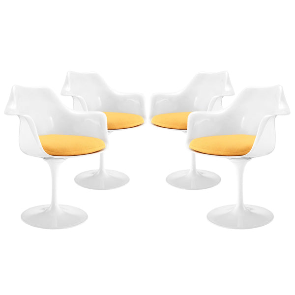 Modway Lippa Dining Armchair - Set of 4 | Dining Chairs | Modishstore-29