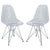 Modway Paris Dining Side Chair Set of 2 - Clear | Dining Chairs | Modishstore