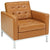 Modway Loft Armchair Loveseat and Sofa Set Leather 3 Piece Set - Tan | Sofas | Modishstore-2