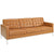 Modway Loft Armchair Loveseat and Sofa Set Leather 3 Piece Set - Tan | Sofas | Modishstore-4
