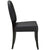 Modway Button Dining Side Chair Set of 4 - Black