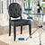Modway Button Dining Side Chair Set of 4 - Black