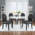 Modway Button Dining Side Chair Set of 4 - Black | Dining Chairs | Modishstore