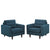 Modway Empress Armchair Upholstered - Set of 2 | Armchairs | Modishstore-32