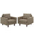 Modway Empress Armchair Upholstered - Set of 2 | Armchairs | Modishstore-28