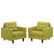 Modway Empress Armchair Upholstered - Set of 2 | Armchairs | Modishstore-27