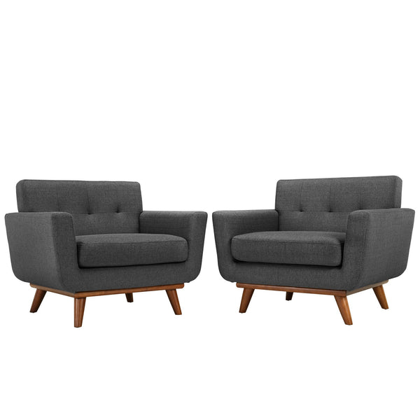 Modway Engage Armchair Wood - Set of 2 | Armchairs | Modishstore-37