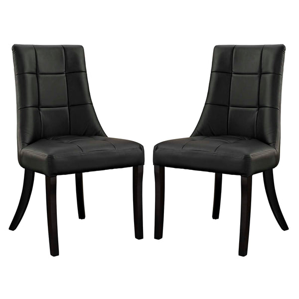 Modway Noblesse Vinyl Dining Chair - Set of 2