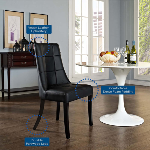 Modway Noblesse Vinyl Dining Chair - Set of 2