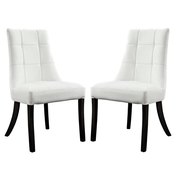 Modway Noblesse Vinyl Dining Chair - Set of 2 | Dining Chairs | Modishstore-9