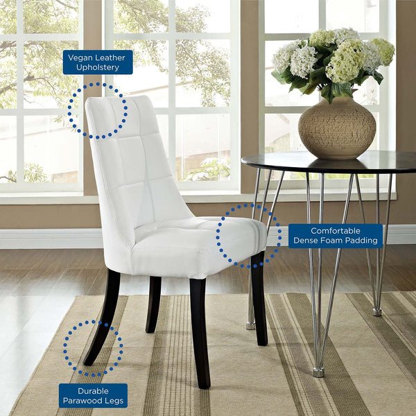 Modway Noblesse Vinyl Dining Chair - Set of 2