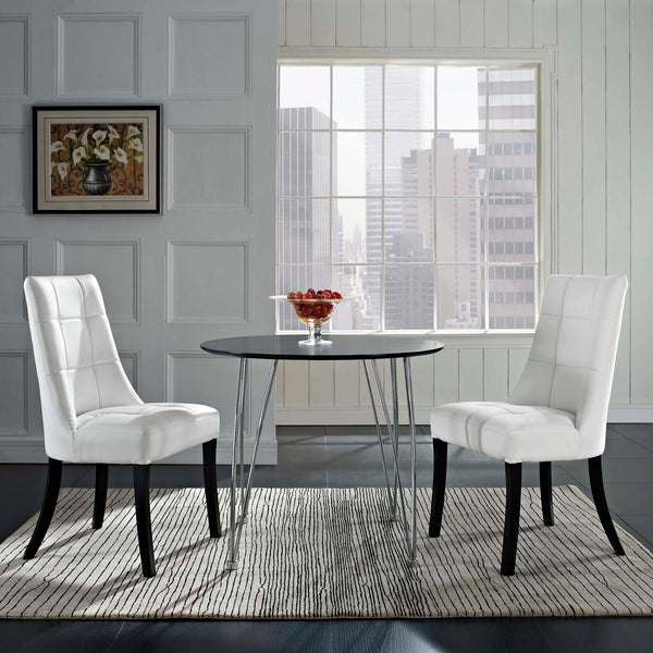 Modway Noblesse Vinyl Dining Chair - Set of 2