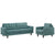 Modway Empress Armchair and Sofa - Set of 2 | Sofas | Modishstore-51